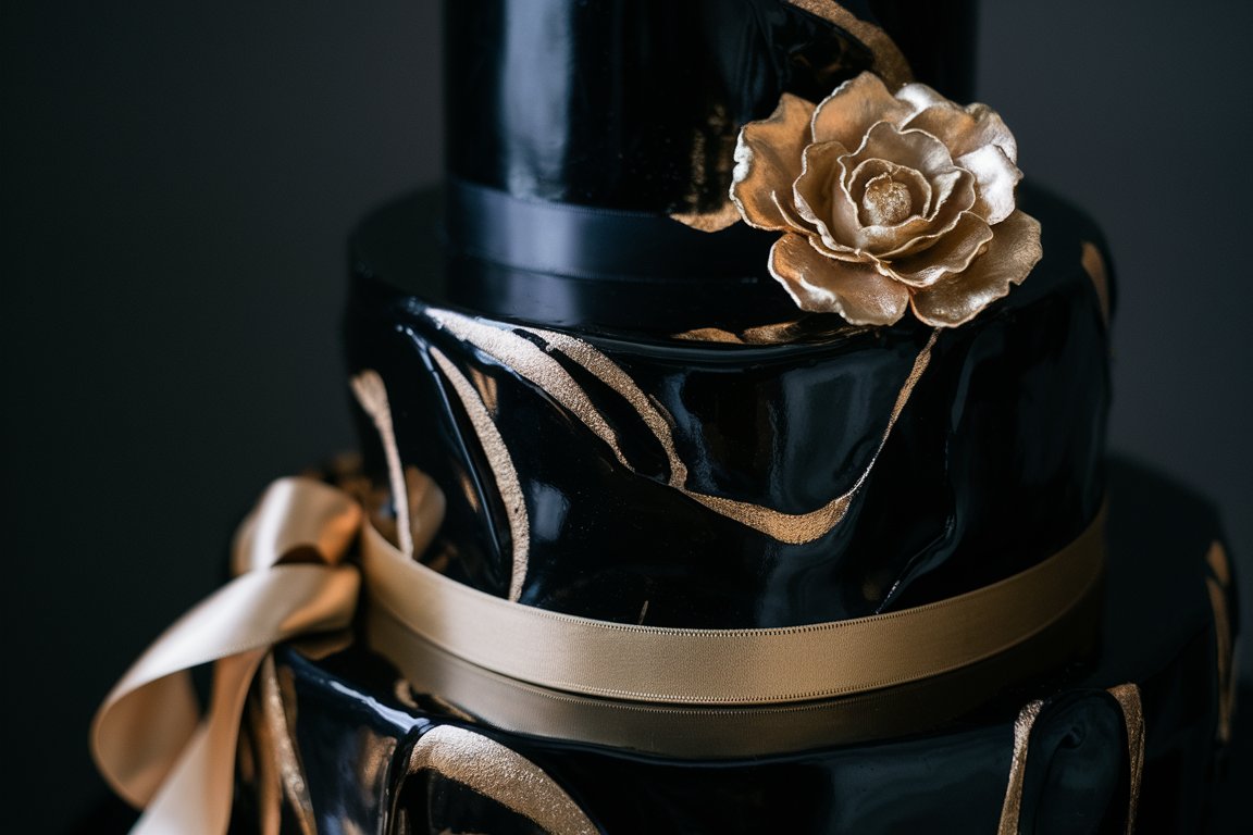 Black and Gold Cake